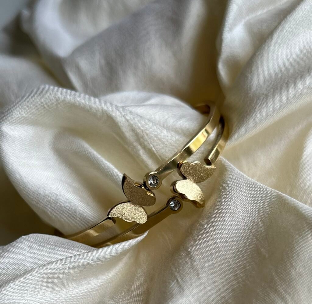 Gold Plated Butterfly Elegant Bracelet