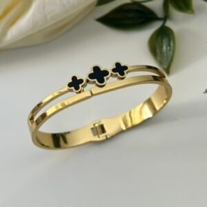 Gold Plated Clover Bracelet